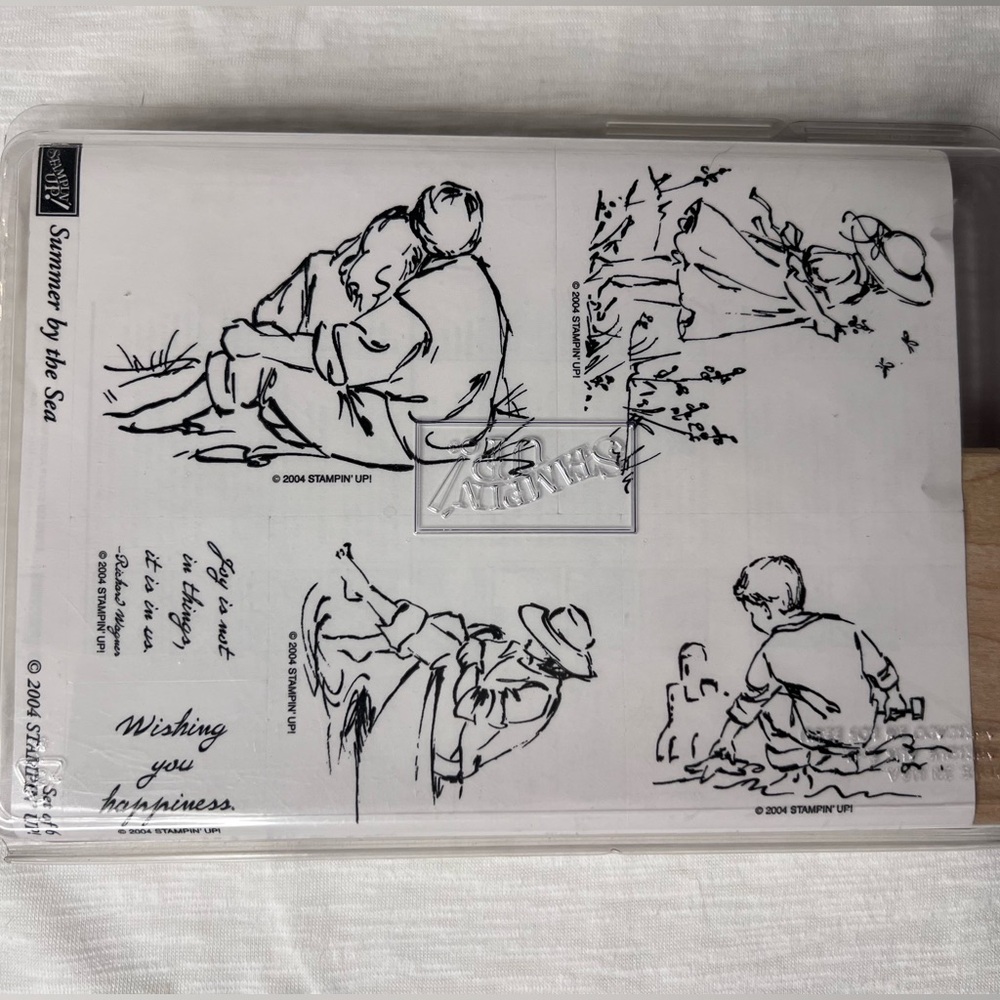 Stampin Up! Summer By The Sea -Sketches Wood Rubber Stamp Set Lake Beach Seaside